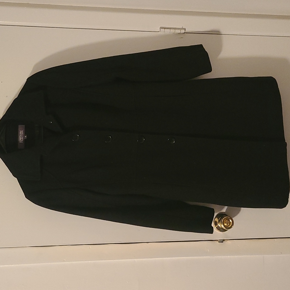 Reaction Kenneth Cole black wool coat